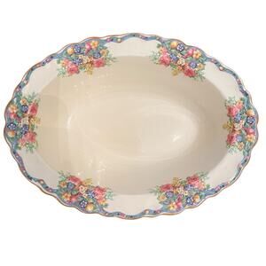 Crown Ducal Englands Pasadena No 237 Oval Vegetable Serving Bowl